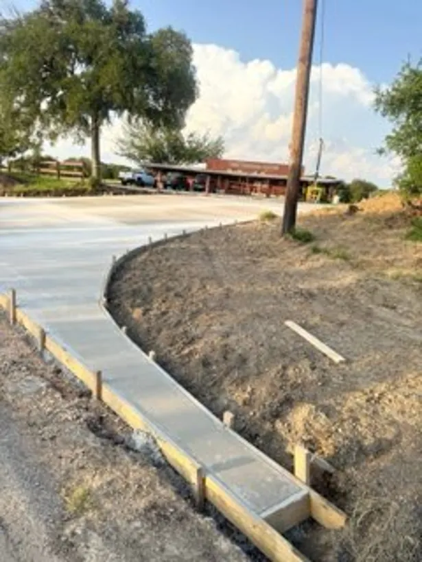 Formed and graded lot ready for the pour